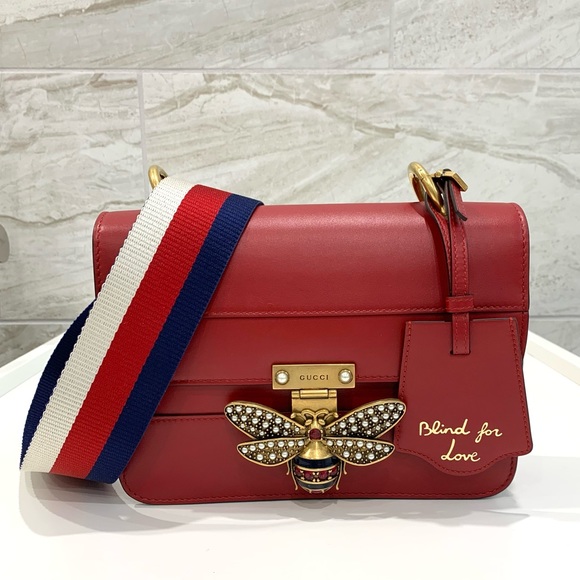 ❌SOLD❌Authentic Gucci Red Leather Queen Margaret Bag - Picture 1 of 12